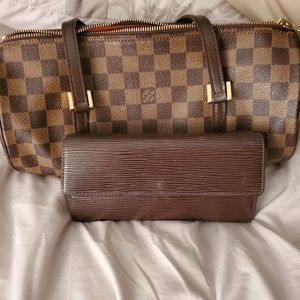 Louis Vuitton handbag and wallet in good condition